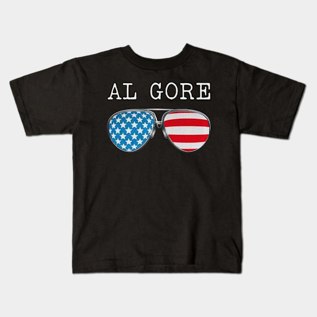 USA PILOT GLASSES AL GORE Kids T-Shirt by SAMELVES